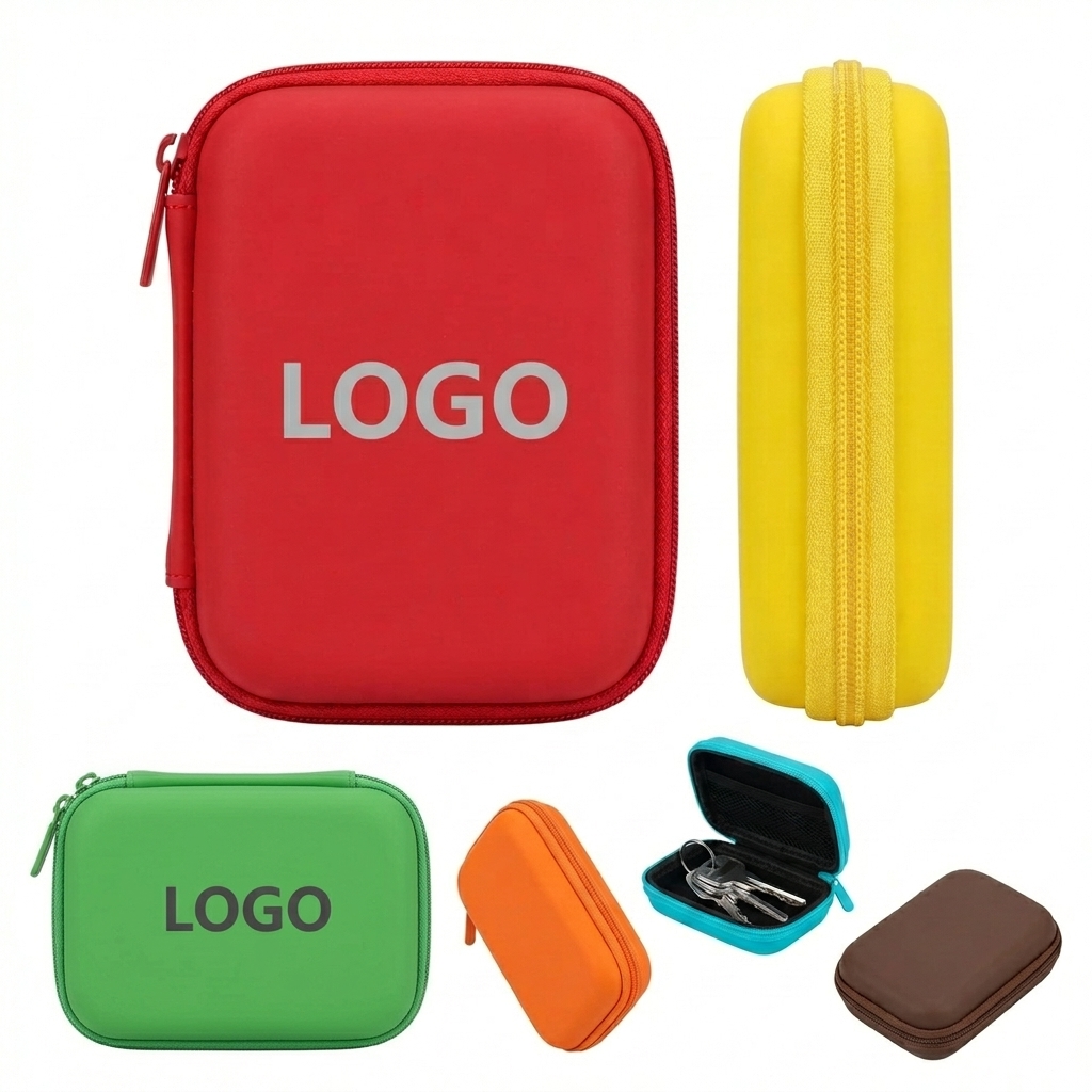 Smooth Finish EVA Tech Organizer Pouch for Headphones & Cables