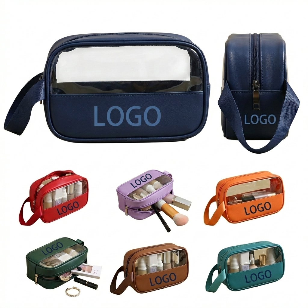 Waterproof PVC & PU Leather Travel Makeup Organizer Bag