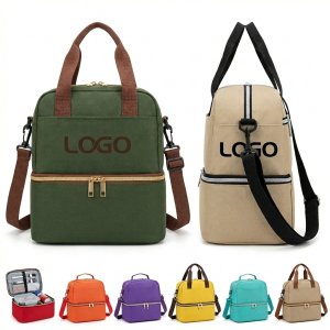 Premium Insulated Oxford Lunch Tote with Detachable Strap & Waterproof Exterior