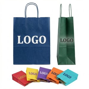 Vibrant Kraft Tote Bag Set for Branding & Gifting