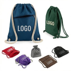 Versatile Drawstring Sports Backpack with Multiple Pocket Options