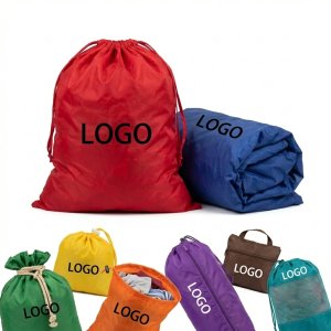 Reusable Multi-Color Drawstring Laundry Bags for Travel