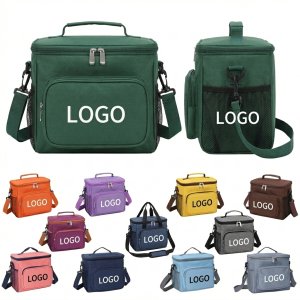 Durable Insulated Cooler Tote with Shoulder Straps & Multiple Pockets for Lunch